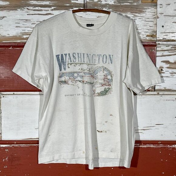 Vintage USA Washington District of Columbia Single Stitch T-Shirt - Picture 2 of 6